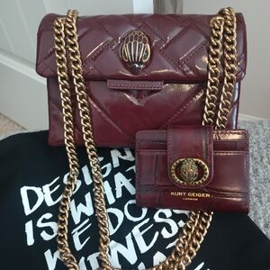 Kurt Geiger Quilted  Shoulder/Crossbody Bag Authentic Mint Condition, Card Case